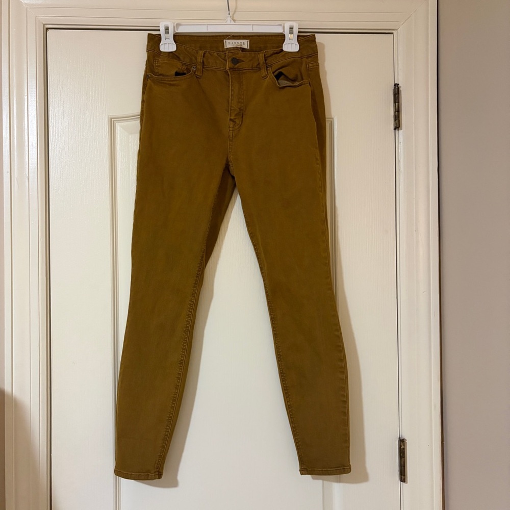 Women's Brown/Gold Skinny Jeans